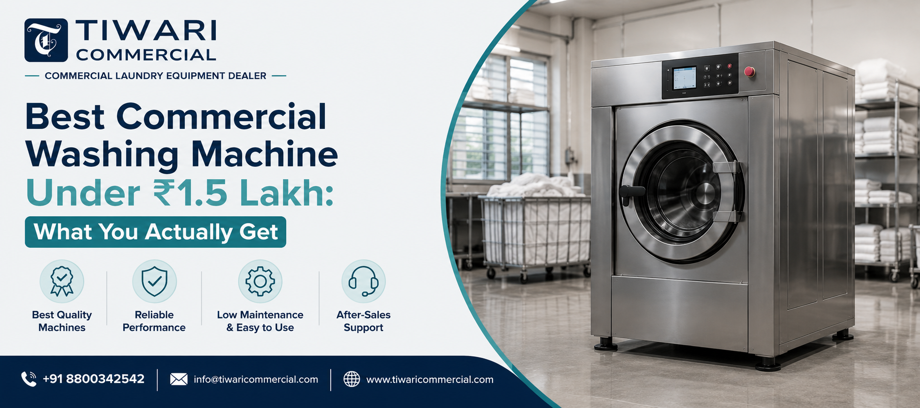 Best Commercial Washing Machine Under ₹1.5 Lakh: What You Actually Get